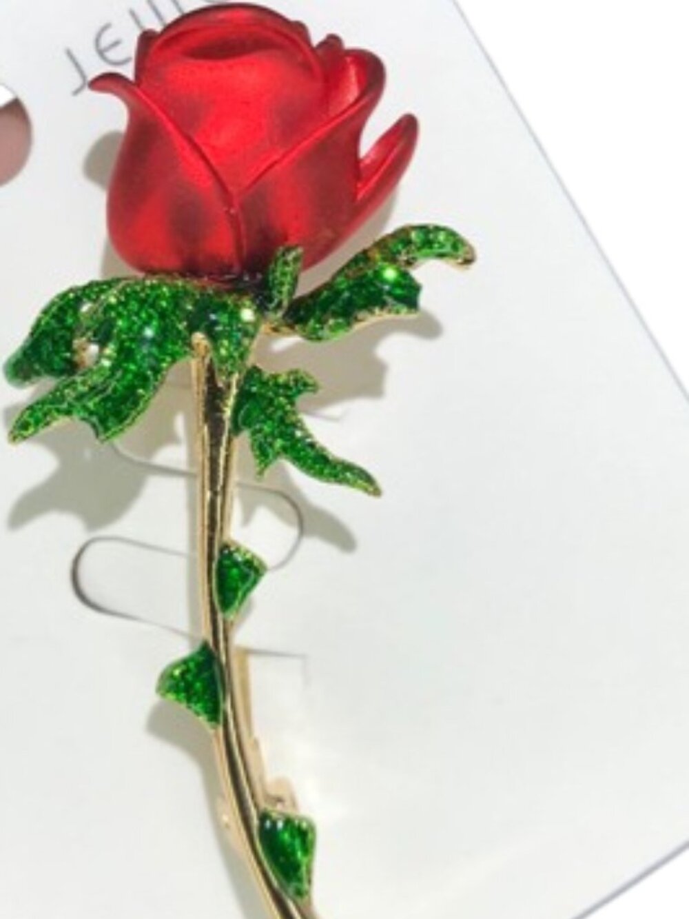 2 Pcs Sunflower and Red Rose Brooch Set Yellow Enamel Flower Pin Brooches